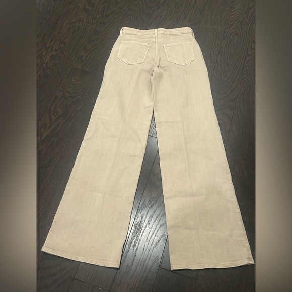 L’Agence Alicent High Rise Wide Leg Biscuit Khaki Tan Sz 25 Pant Jeans - Picture 4 of 7